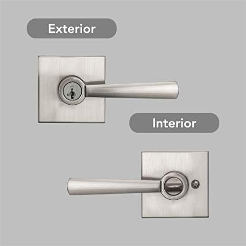 Baldwin Spyglass Reversible Door Lever with SmartKey and Microban