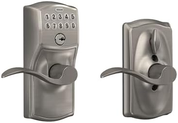 Schlage SATIN Nickel Keypad Door Lock Entry with Flex-Lock
