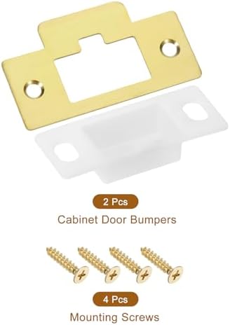 UXCell 2 Set Stainless Steel Door Strike Plate