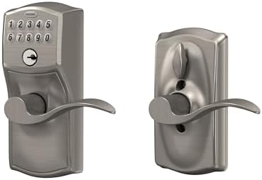 Schlage SATIN Nickel Keypad Door Lock Entry with Flex-Lock