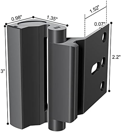 AceMining Door Reinforcement Lock 800lbs Child Proof Security