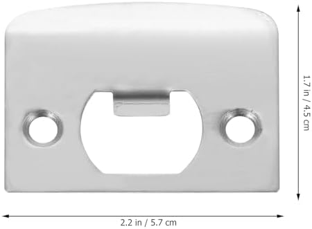 Veemoon 12-Piece Stainless Steel Door Strike Plate Kit Exterior Door Reinforcement for Home Security