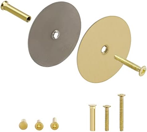 2-Piece Door Hole Cover Plate Set for Home Security