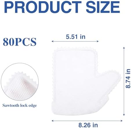 80PCS Microfiber Dusting Gloves for Home Cleaning