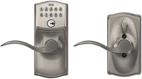 Schlage SATIN Nickel Keypad Door Lock Entry with Flex-Lock