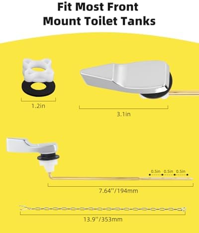 Reliable Replaceable Toilet Handle Set for Home Commercial Use