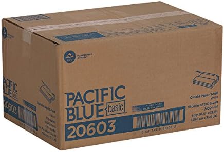 Georgia-Pacific Pacific Blue Basic C-Fold Paper Towels 240 Per Pack 10 Packs Per Case
