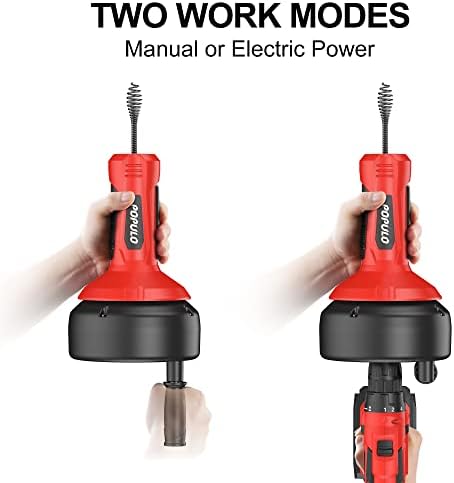 Efficient Drain Auger with Gloves for Home Use