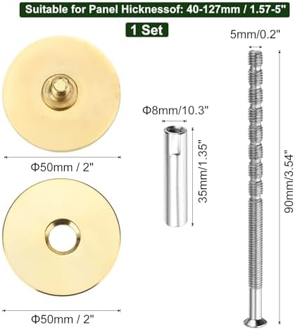 Secure Door Hole Cover Plate for 2 Dia Deadbolt