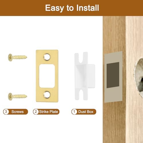 2 Sets Door Strike Plate 57mm