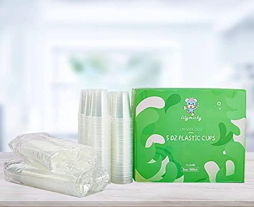 Sturdy 500-Pack of 5 oz Clear Plastic Cups for Party Daily Use