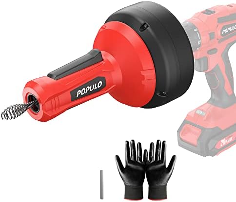 Efficient Drain Auger with Gloves for Home Use