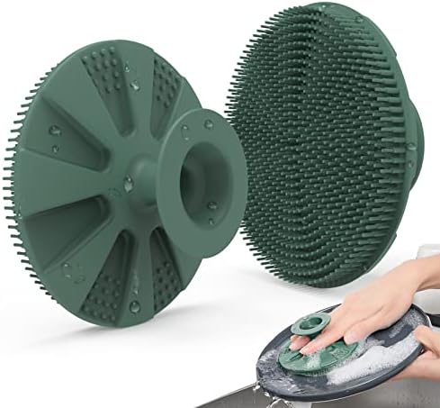 10-Piece Set Non-Scratch Silicone Scrub Sponges Eco-Friendly and Reusable Kitchen Cleaning Tools