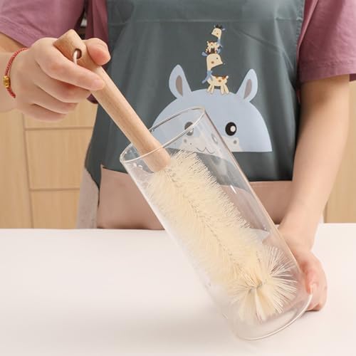 10-Inch Wooden Handle Bottle Brush Cleaner
