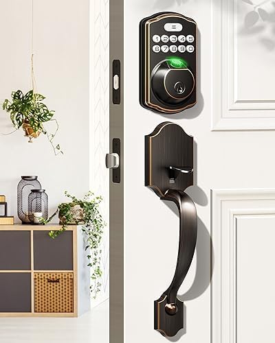 Fingerprint Keyless Entry Door Lock Set
