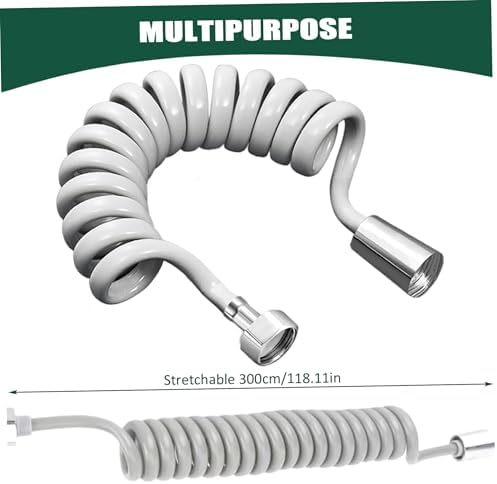 11811-inch Telescoping Shower Hose Extension for Home Use