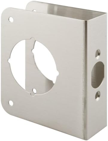 Enhance Security Stainless Steel Lock Door Reinforcement Plate for 1-38 In Thick Doors Durable Easy to Install