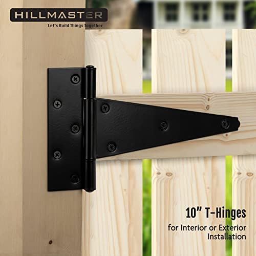 Rugged shed door hinges for wooden fences and more