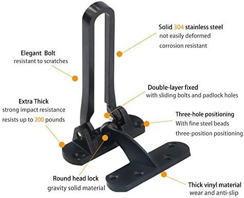 SAISN Door Reforcer Lock Latch with 100-Pound Resistance for Home Security