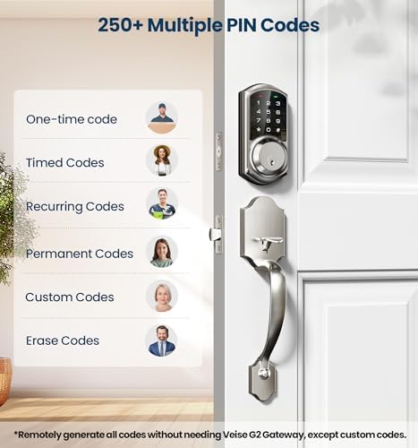 Smart Front Door Lock Set with Keyless Entry and App Control