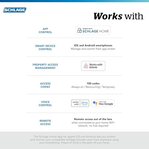 Schlage FE789WB CEN 625 LAT Smart Lock