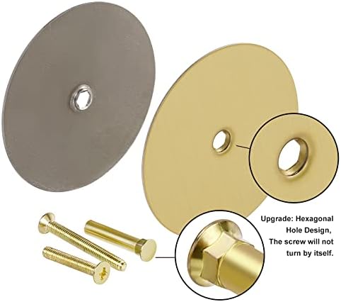 2-Piece Door Hole Cover Plate Set for Home Security