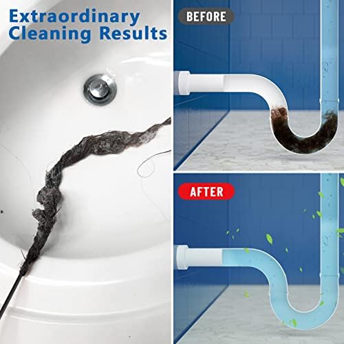 Drain Soon 30-Inch Drain Snake Hair Clog Remover Pack of 5
