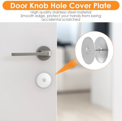 Sturdy Door Hole Cover Plate for Home Security