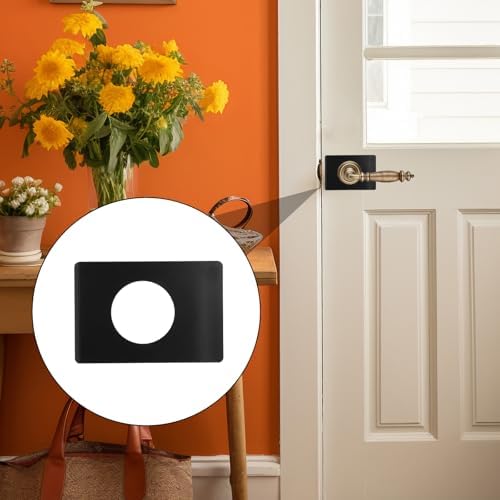 Thinp Door Reinforcement Plate 2-Piece Set - Sturdy Steel for Deadbolt Knob Covers