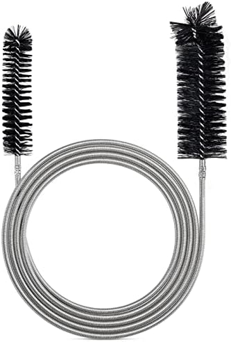 RayTour Slim Drain Cleaning Pipe Brush Black - Safe Durable Ergonomic Design