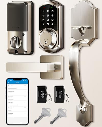 Smart Front Door Lock Set with Keyless Entry and App Control