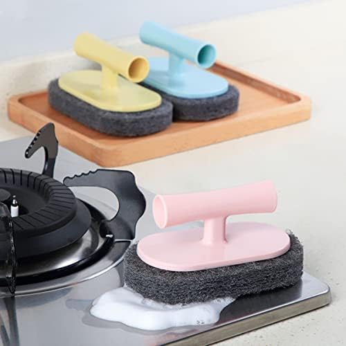 Zerodeko 3-Pack Kitchen Cleaning Brush Set with Ergonomic Handle