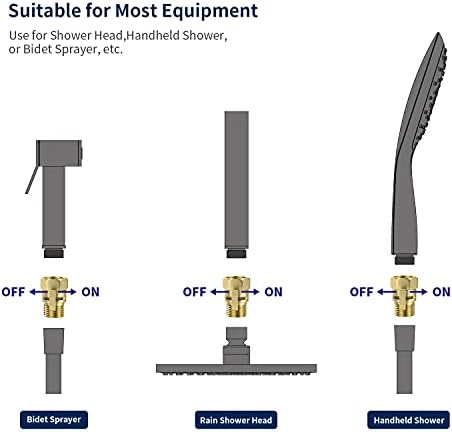 Tenfe Adjustable Shower Flow Controller for Handheld Showers Reliable Rust-Resistant G12 Fit Real-World Tested