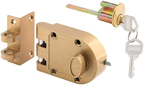 Blocks Door Entry Single Cylinder Brass Finish