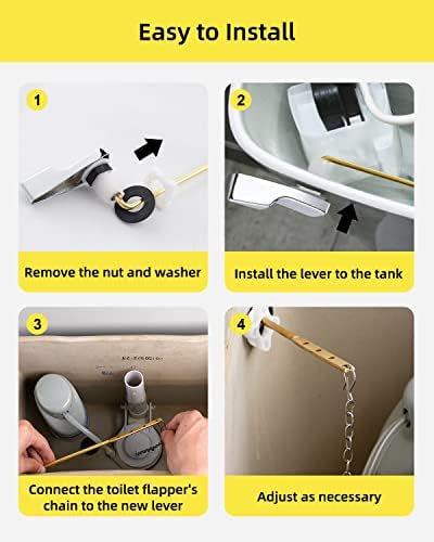 Reliable Replaceable Toilet Handle Set for Home Commercial Use