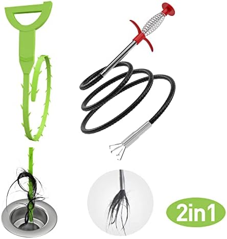 DRPEN Multi-Tool Drain Cleaner - Flexible Reacher for Clog Removal