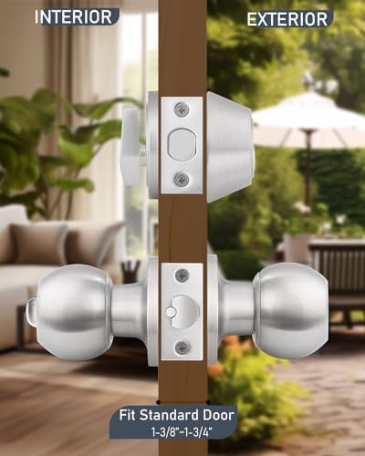 Brotima 3-Pack Door Knob and Deadbolt Set