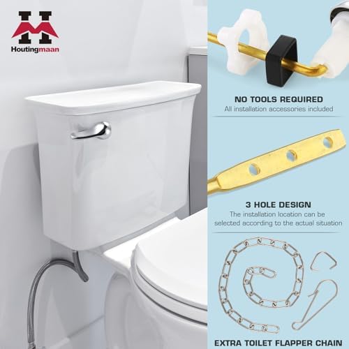 Toilet Handle Replacement Kit Chrome frontal mount for most toilets