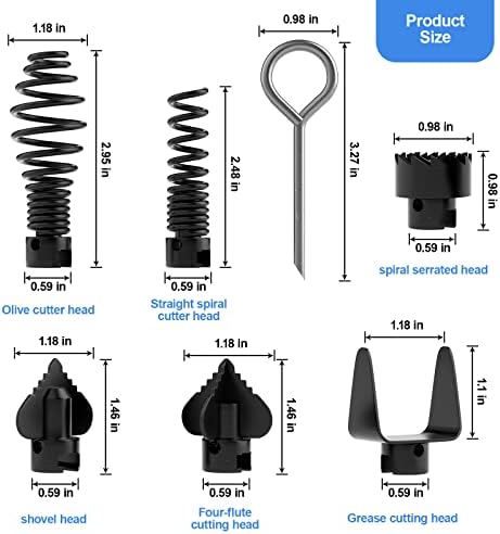 FEITON 7-Piece Drain Cleaner Set