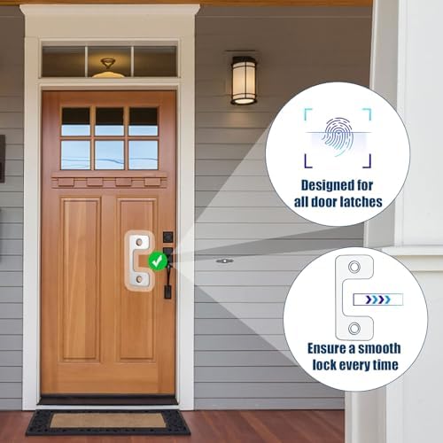 2-Piece Stainless Steel Door Security Plate Set
