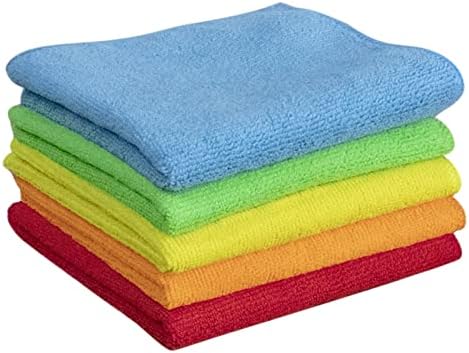 Reusable Microfiber Cleaning Rags 5-Pack