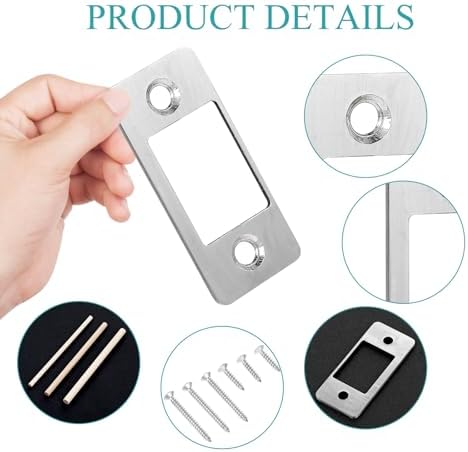 Secure Door Lock Repair Kit with 8 screws and 3 dowels for Homeowners