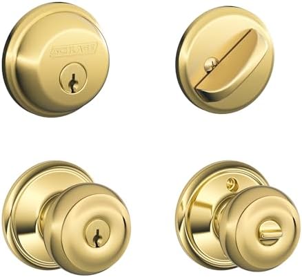 High-Quality Schlage FB50N V GEO Deadbolt Knob Set