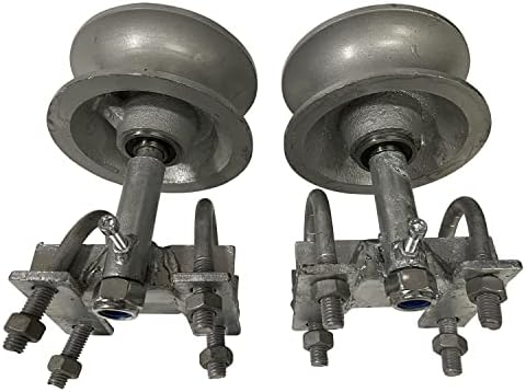 Sourdough Gate Hardware - Rear Pipe Track Wheels for Chain Link Sliding Gates