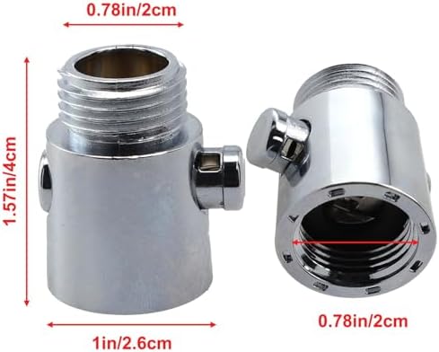 Water Flow Control Valve Brass for Bathroom One-Button Flow Adjustment Water Saving Durable ABS Material