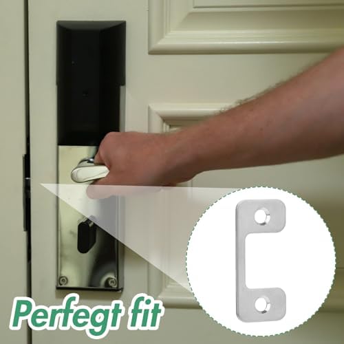 4pcs Adjustable Door Strike Plate for Exterior Doors