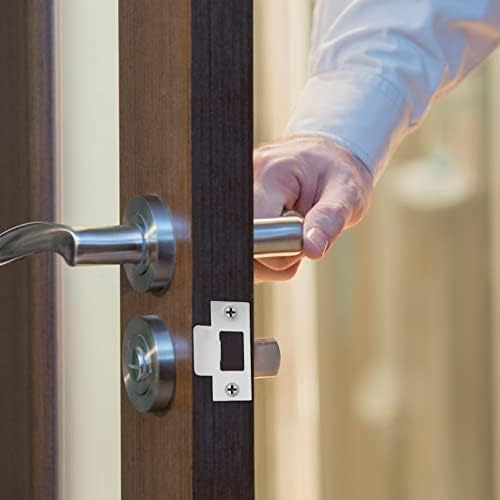 4pc Stainless Steel Deadbolt Strike Plate Door Hole Filler for Interior Doors