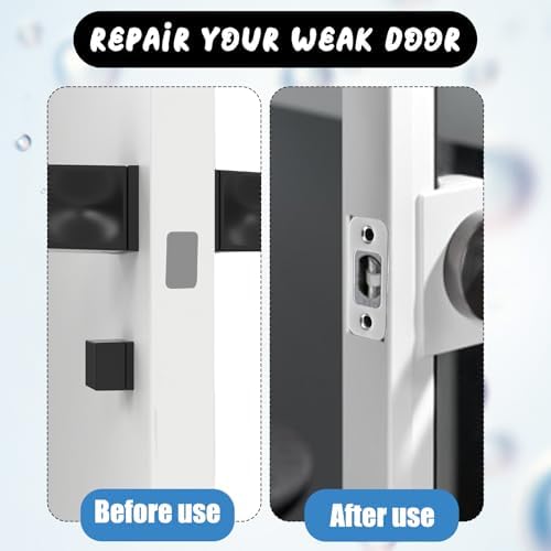 TIESOME 2 Pack Deadbolt Strike Plate Silver