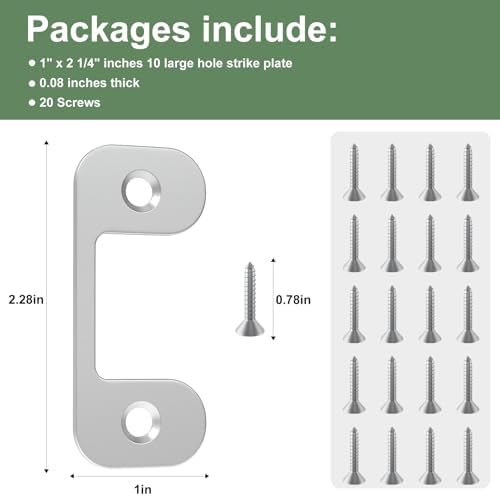 Adjustable Door Strike Plate for Exterior Doors