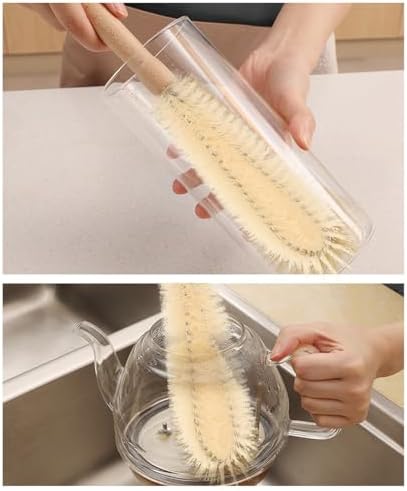 10-Inch Wooden Handle Bottle Brush Cleaner